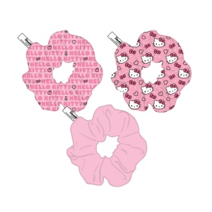 Hello Kitty Scrunchie Set elastice de păr 3 bucăți - Img 3
