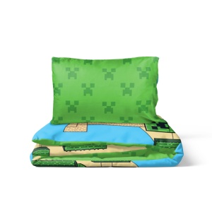 Minecraft Sand Castles set lenjerie de pat 140×200cm, 70×90 cm - Img 2