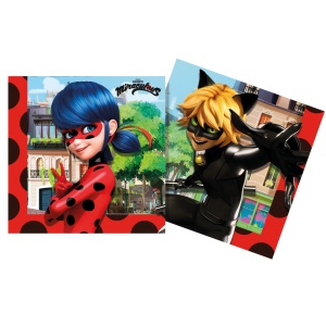 Miraculos: Buburuza și Motan Noir Hero șervețel 20 buc 33x33 cm