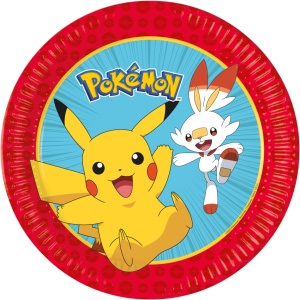 Pokémon Next Generation farfurie de hârtie 8 buc 23 cm FSC