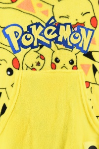 Pokémon Yellow Pătură poncho polar cu pluș, pentru 10-16 ani - Img 2