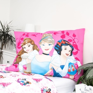 Prințesele Disney Heart set de lenjerie 140×200cm, 70×90 cm - Img 4