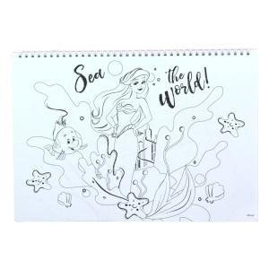 Prințesele Disney Your World Caiet de schițe spirală A/4 cu 40 de file și autocolante - Img 4