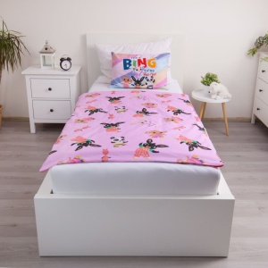 Bing It's a Thing set de lenjerie de pat pentru copii 100×135cm, 40×60 cm - Img 3