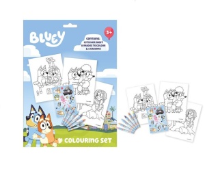 Bluey Happy Life set de colorat cu autocolante