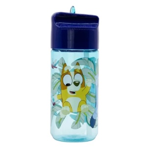 Bluey Playtime Hydro sticlă de plastic cu paie 430 ml