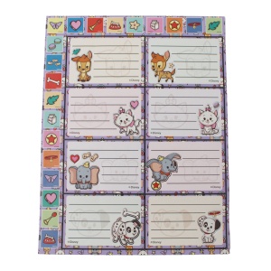 Disney Classics Babies etichetă caiet cu autocolant, set de 16 - Img 3
