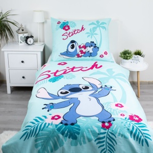 Disney Lilo și Stitch Hawaii lenjerie de pat 140×200cm, 70×90 cm - Img 2