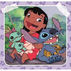 Disney Lilo și Stitch Music Cântând la chitară puzzle 3x48 pcs Clementoni - Img 2