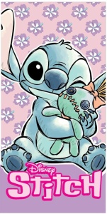 Disney Lilo și Stitch Snuggle prosop de baie, prosop de plajă 70x140 cm (Uscare Rapidă)
