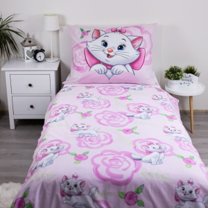 Disney Marie Rose set de lenjerie de pat 140×200cm, 70×90 cm - Img 3