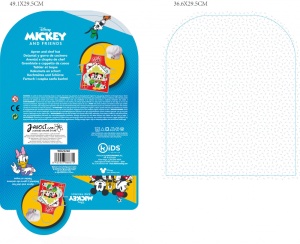 Disney Minnie and Mickey Set de șorț de Crăciun pentru copii, 2 piese - Img 2