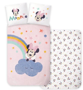 Disney Minnie Dreamland set de lenjerie de pat pentru copii, grădiniță 100×135 cm, 40×60 cm