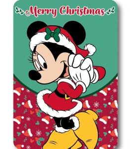 Disney Minnie Merry Moments Pătură de Crăciun Polar 100x140cm