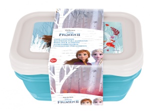 Disney Regatul de gheață Blue Forest set de cutii pentru prânz din plastic, 3 buc. - Img 2