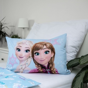 Disney Regatul de gheață Light Blue așternut de pat pentru copii 100×135 cm, 40×60 cm - Img 4