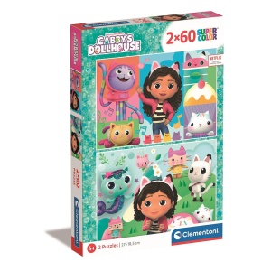Gabby's Dollhouse Meadow Puzzle Clementoni 2x60 piese