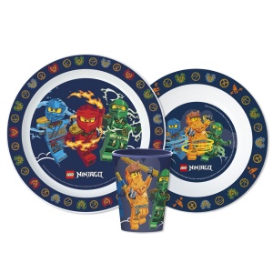 Lego Elemental Set de masă Ninjago, set micro plastic, cu pahar 260 ml