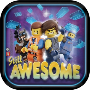 Lego Movie farfurie de hârtie aventură 8 buc 18 cm