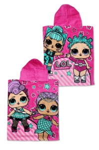 LOL Surprise Pink Poncho prosop de plajă bumbac 50x115 cm