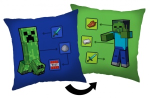 Minecraft Pernă decorativă How to Creeper 40*40 cm