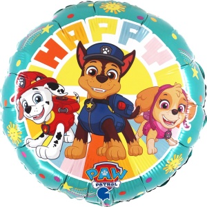 Patrula Cățelușilor Happy balon folie 46 cm