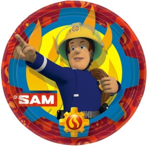 Pompierul Sam Fire farfurie de hârtie 8 buc 23 cm