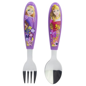 Prințesele Disney Courageous Heart set de tacâmuri ergo din metal - 2 piese - Img 2