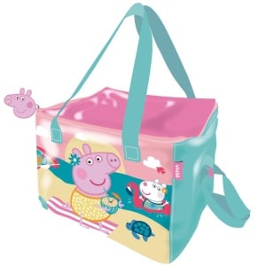 Purcelușa Peppa Beach geantă termo prânz, geantă frigorifică 22,5 cm