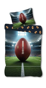 Sport Field Set lenjerie de pat fotbal american 140×200cm, 70×90 cm
