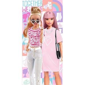 Barbie Together prosop de baie, prosop de plajă 70x140cm