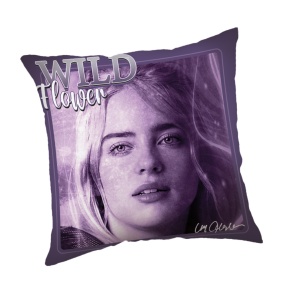Billie Eilish Wild Flower pernă, pernă decorativă 40x40 cm