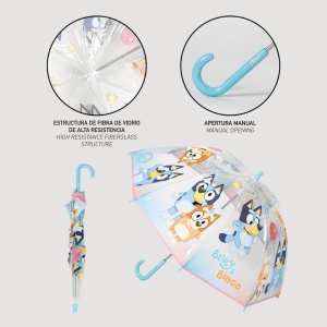 Bluey Bingo umbrelă transparentă pentru copii Ø71 cm - Img 4