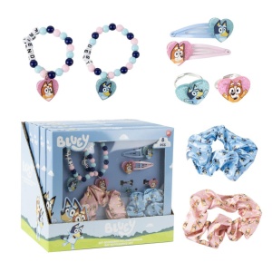 Bluey Happy Set de accesorii pentru păr și bijuterii 8 piese