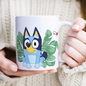 Bluey Leaves ceașcă din porțelan 235 ml (8 oz) Cutie Cadou