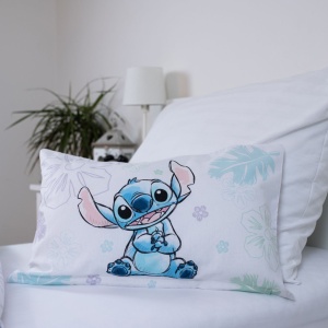 Disney Lilo și Stitch Ohana White Set lenjerie pat copii 100×135 cm, 40×60 cm - Img 4