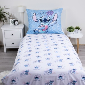 Disney Lilo și Stitch Wave lenjerie de pat 140×200cm, 70×90 cm - Img 3