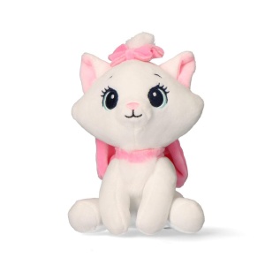 Disney Marie White Figurină de pluș 3D cu agățătoare, decorațiune pentru geantă 13 cm