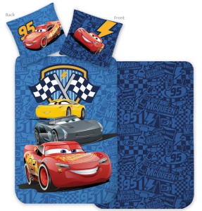Disney Mașini Racing Crew Lenjerie de pat pentru copii 100×135 cm, 40×60 cm