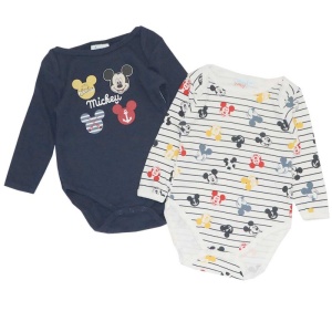 Disney Mickey body pentru bebeluși, set combidress cu 2 piese