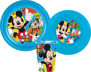 Disney Mickey Cool Summer set de veselă, set din plastic