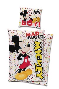 Disney Mickey Set de lenjerie Mad 140×200cm, 70x90 cm