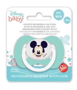 Disney Mickey suzetă reversibilă pentru bebeluși cu carcasă