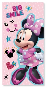 Disney Minnie Smile prosop de baie, prosop de plajă 70x137 cm (Fast Dry)