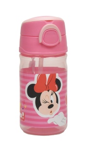 Disney Minnie Wink sticlă de plastic cu agățătoare 350 ml