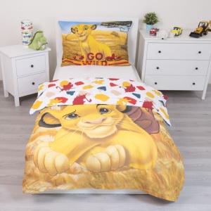Disney Regele Leu Pride Lands Trio set de lenjerie de pat 140x200cm, 70x90 cm - Img 3