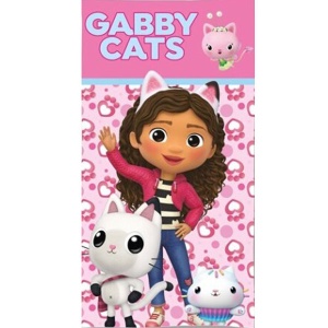 Gabby's Dollhouse Kitty World prosop de baie, prosop de plajă 70x140cm (Uscare Rapidă)