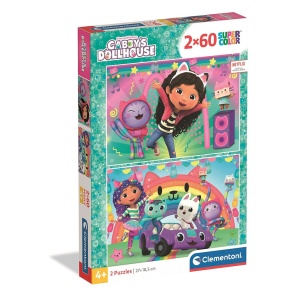 Gabby's Dollhouse Puzzle Clementoni 2x60 piese