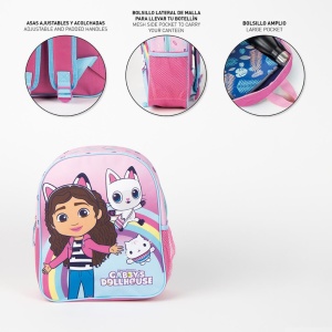 Gabby's Dollhouse Rainbow rucsac, geantă 29 cm - Img 4