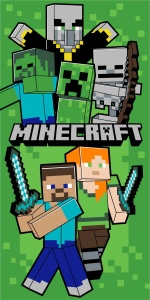 Minecraft Let's Survive prosop de baie, prosop de plajă 70x140cm